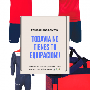 Todavia no tienes tus equipaciones givova