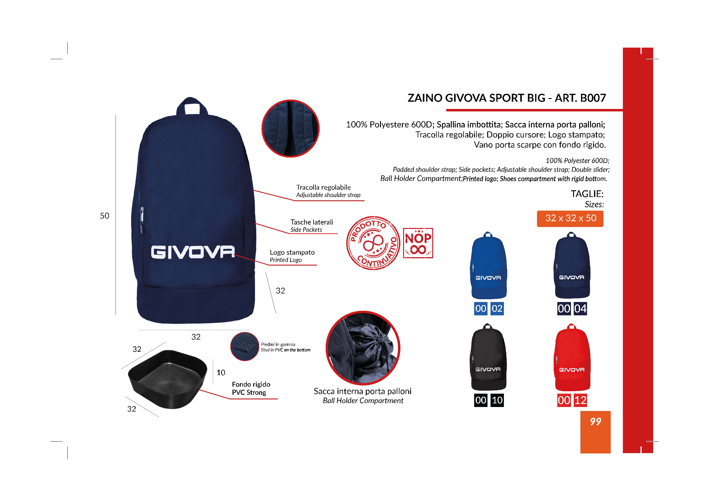 Mochila-Zaino-Givova-Sport-Big Mochila-Zaino-Givova-Sport-Big