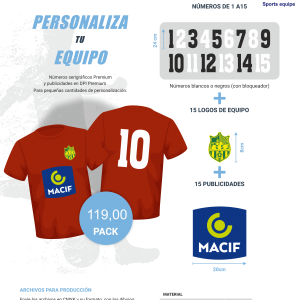 Pack personalizacion equipos