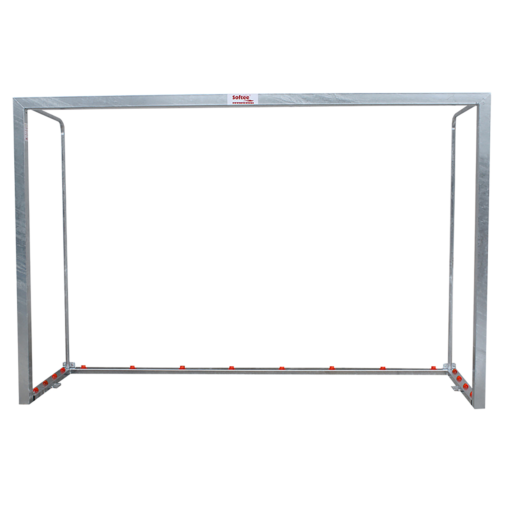 juego porterias futbol sala/balonmano (2 unidades), metalicas galvanizadas, trasladables, 80x80mm, base 80x40mm. 1