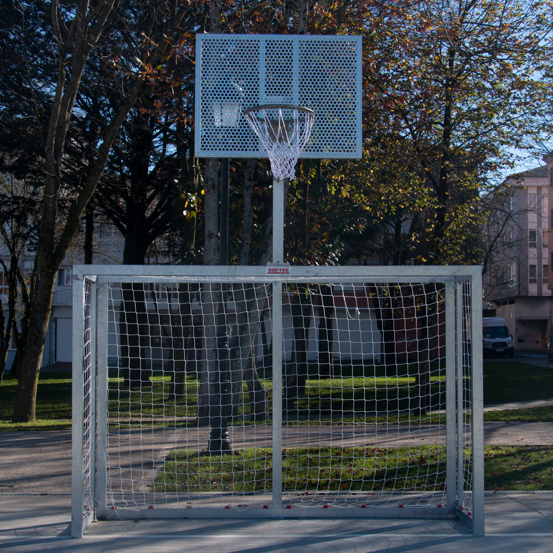juego porterias galvanizadas futbo sala/balonmano – canasta basket