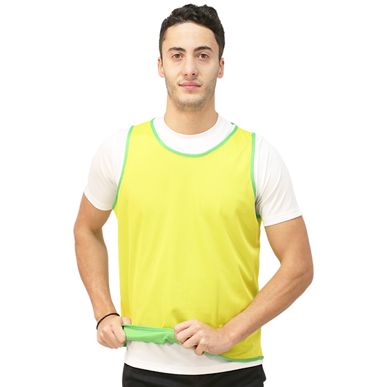 peto reversible unisex verde amarillo peto reversible unisex verde amarillo
