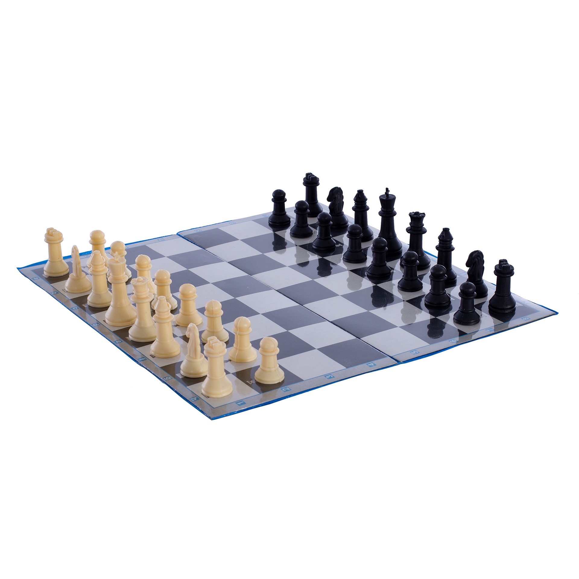 tablero ajedrez 33 cm plegable -incluye fichas sencillas- 5
