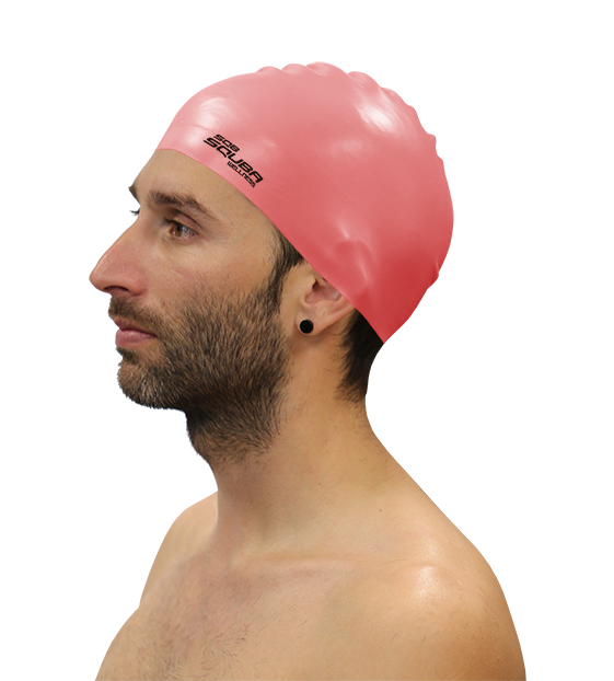 gorro natación silicona squba coral