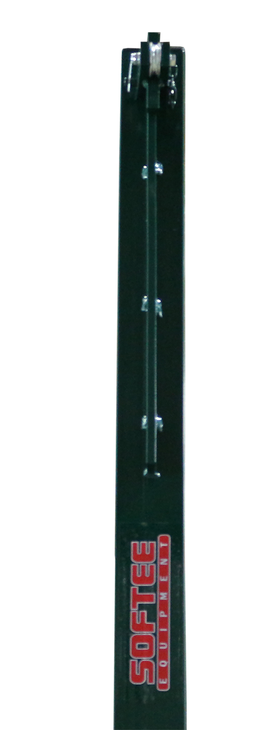 juego (2 unidades) postes de voleibol, metalicos, fijos, cuadrados 80×80 mm. 1