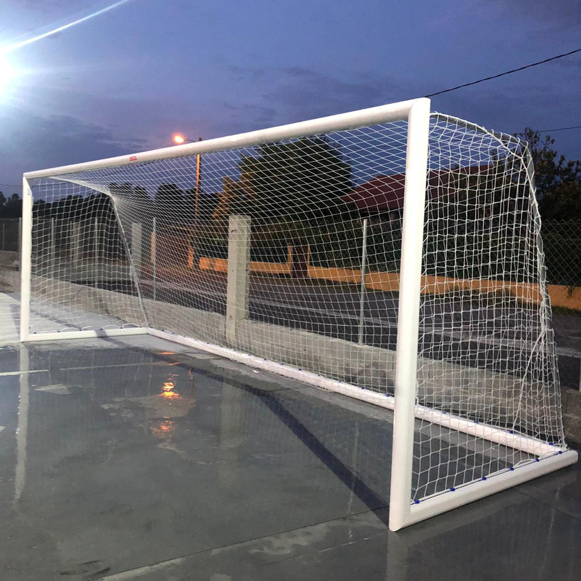 juego porterias (2 unidades) aluminio, futbol 11  120×100 mm trasladables 3