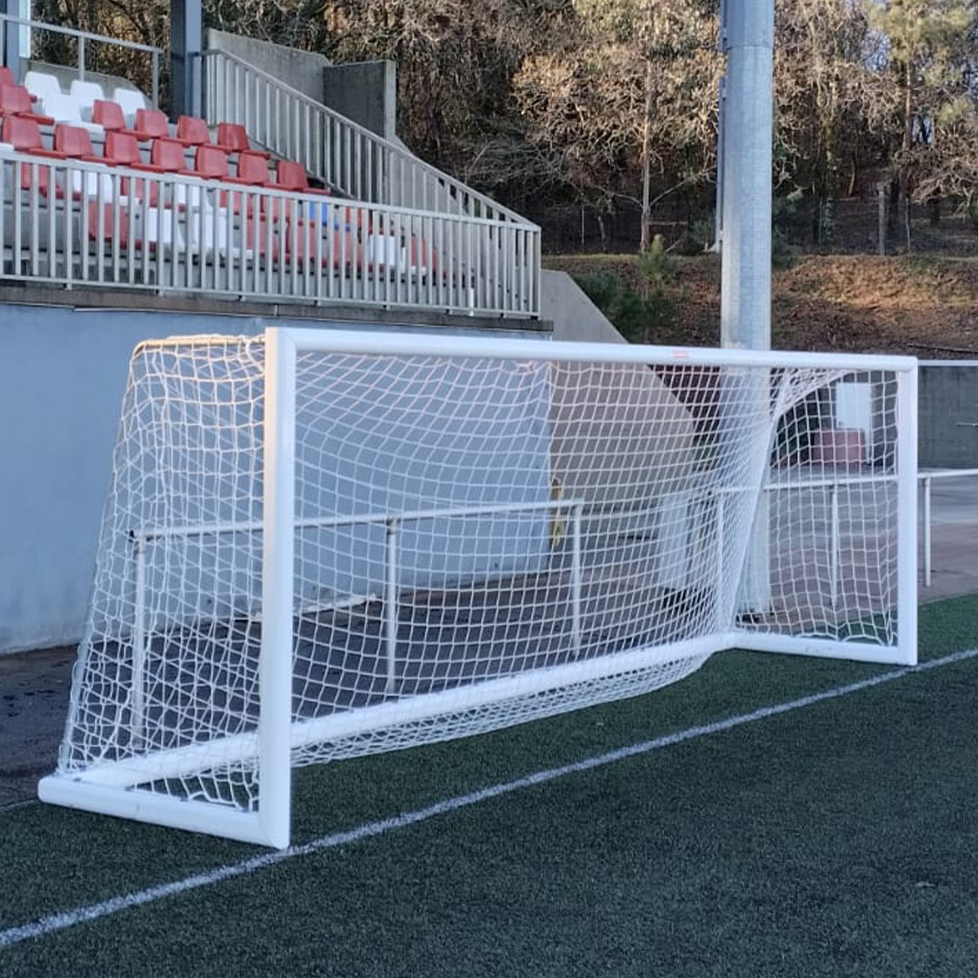 juego porterias (2 unidades) aluminio, futbol 7,120×100 mm, trasladables. 2