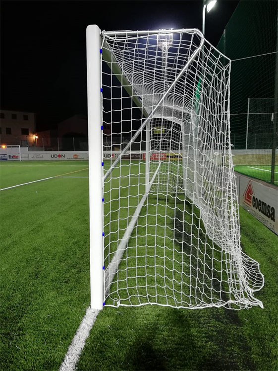 juego porterias aluminio (2 unidades) futbol 7, fijas, 120×100 mm 4