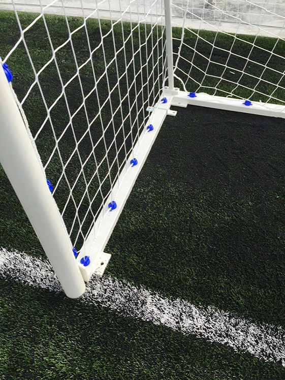 juego porterias futbol 11 reglamentarias (2 unidades), metalicas, trasladables, tubo 100 mm. 1