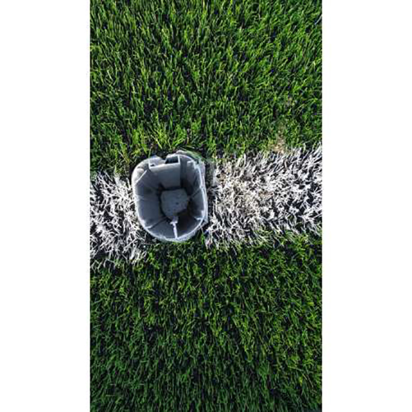 juego porterias futbol 7 (2 unidades), fijas, aluminio, 90 mm. 2