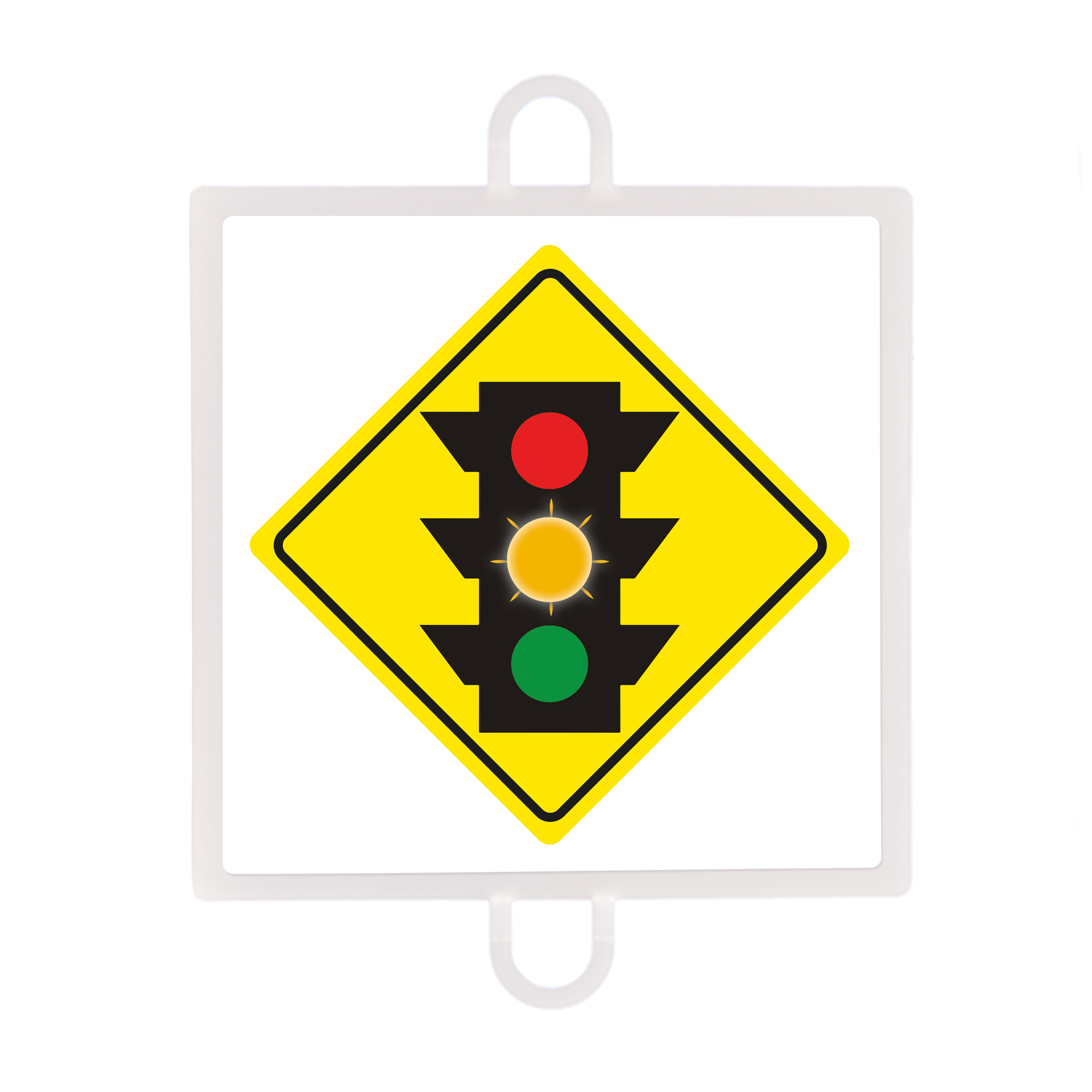 panel de señalizacion trafico de advertencia nº 2 (semaforo ambar) 1 panel de señalizacion trafico de advertencia nº 2 (semaforo ambar) 1