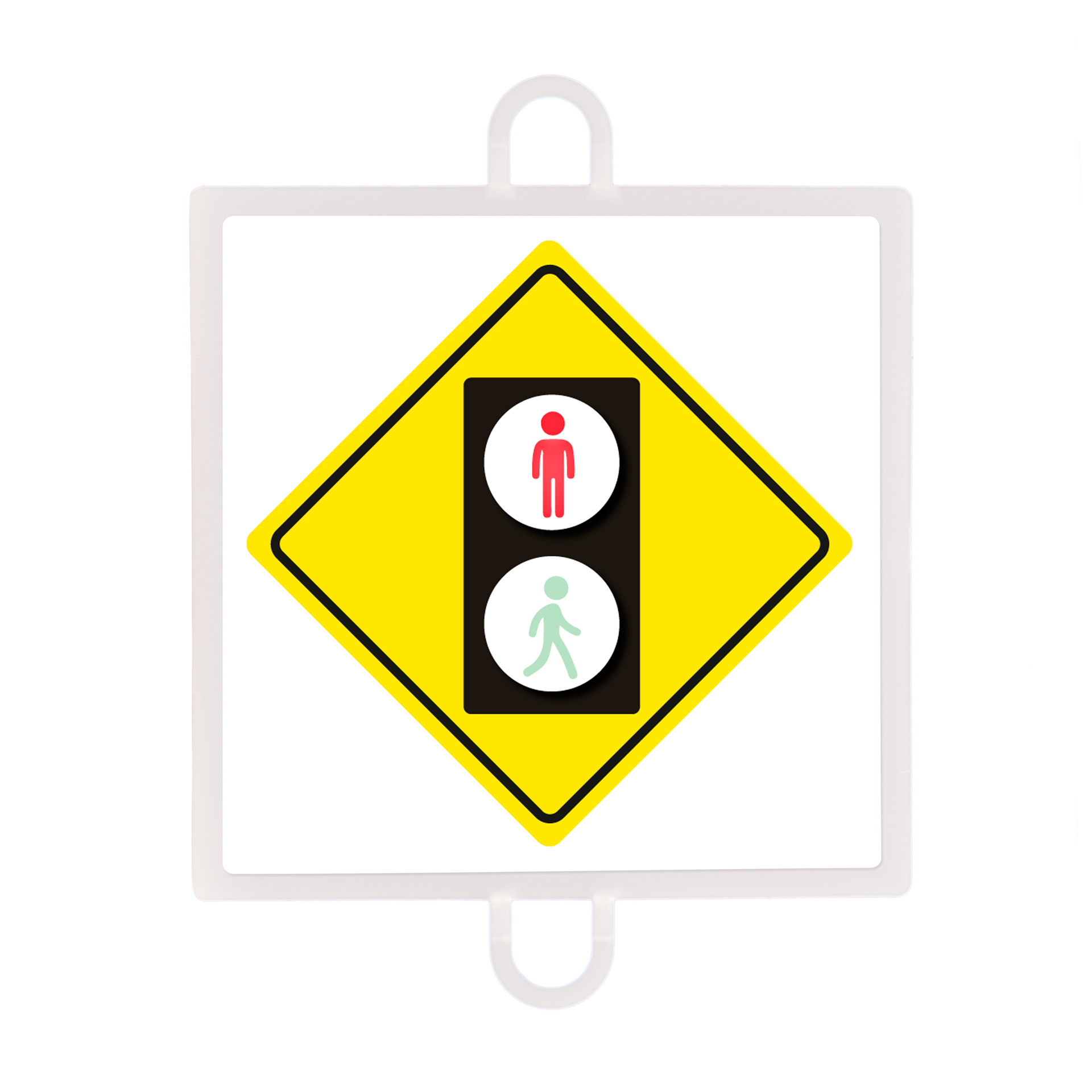 panel de señalizacion trafico de advertencia nº 5 (peatones rojo) 1