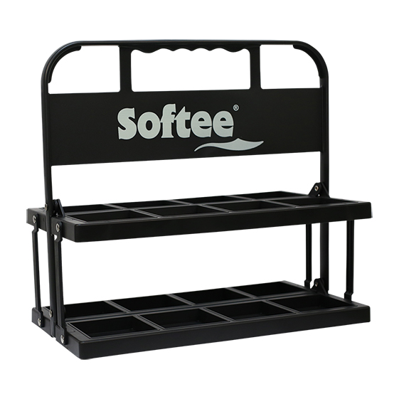 portabotellas plegable para 8 botellas 750 ml 8 botellas negro