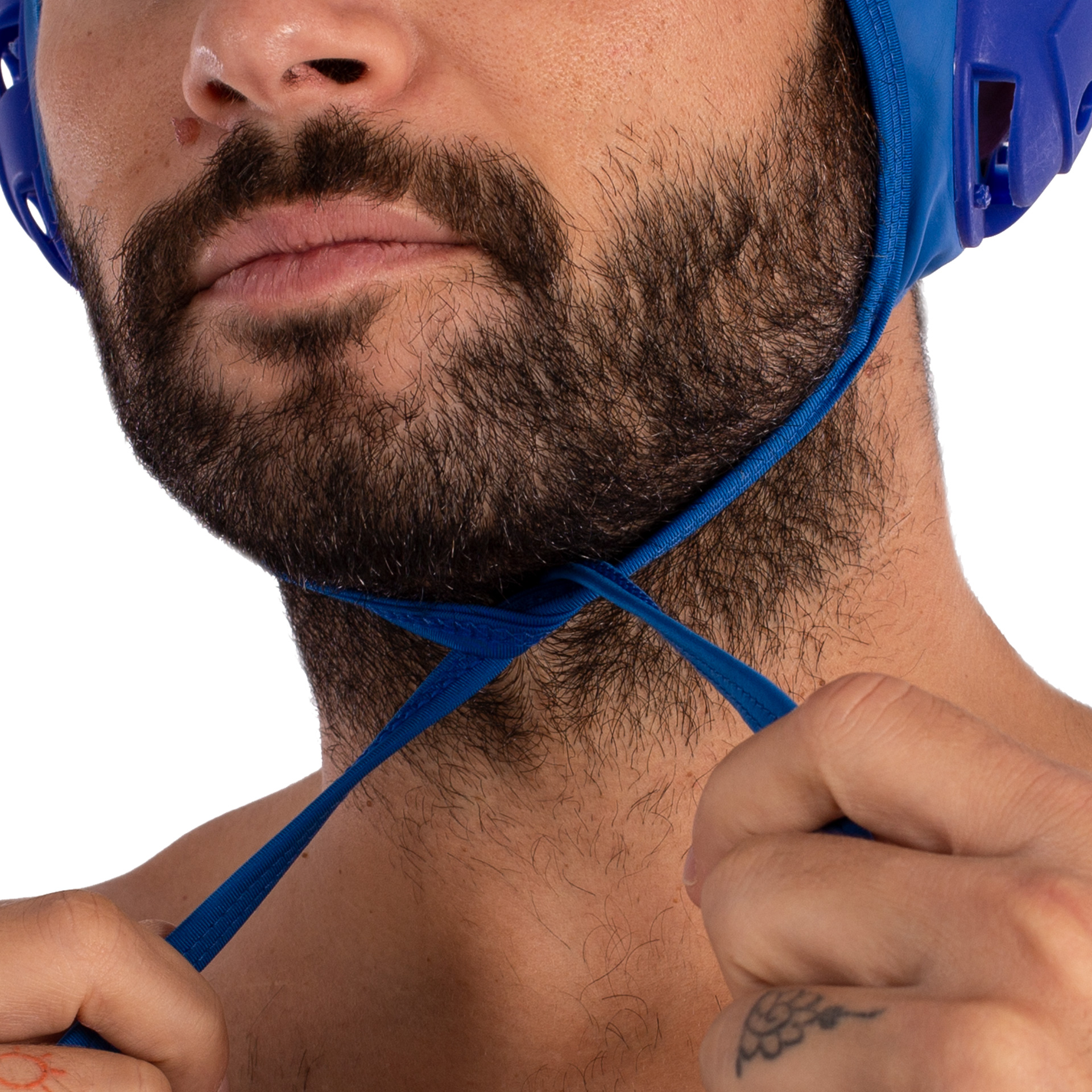 set 13 uds gorros basic waterpolo junior azul 2