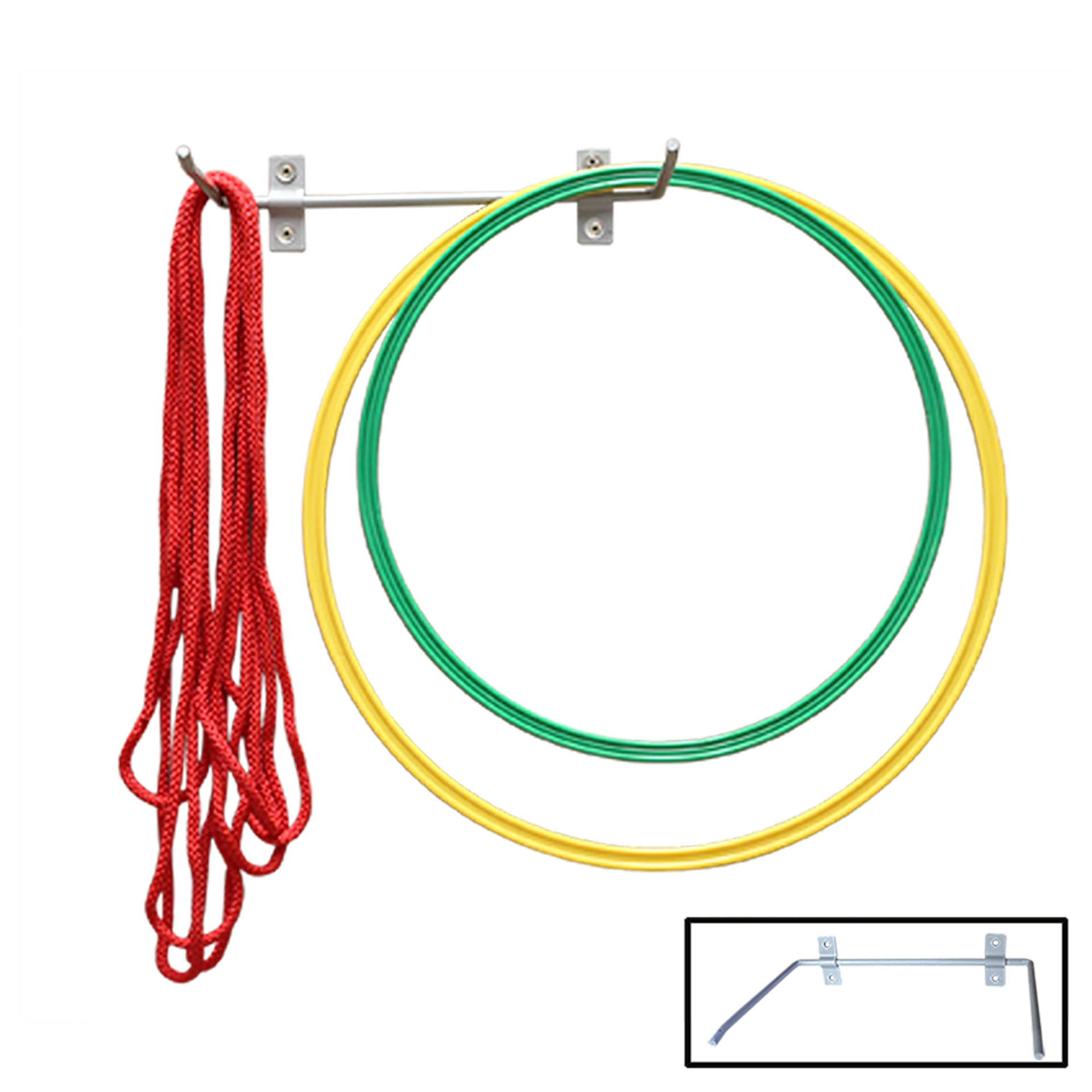 soporte metalico colchonetas, aros y cuerdas new 1