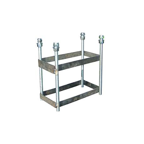 juego canastas (2 unidades) baloncesto, galvanizadas, fijas con base, monotubo 114 mm (sin tablero, aro) 4