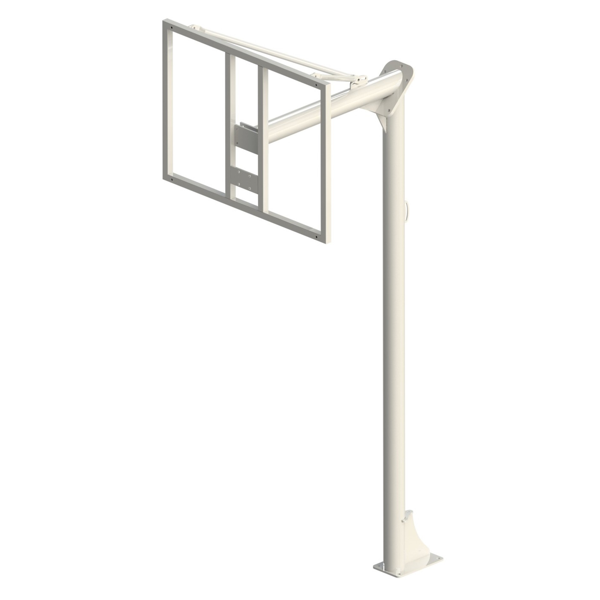 juego canastas minibasket (2 unidades), antivandalicas, lacadas, tubo 114 mm (incluyen aros, redes y tableros) 1