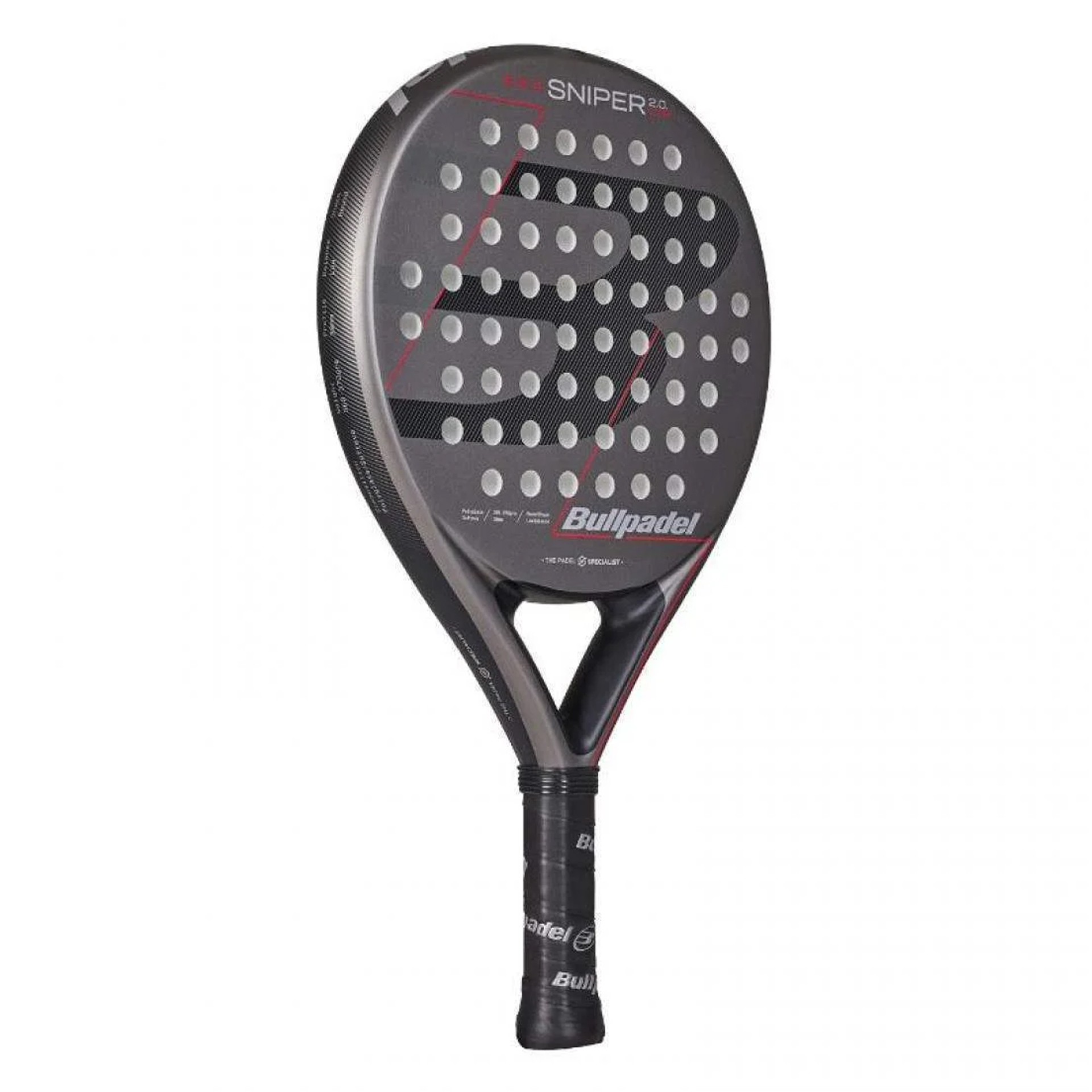 pala pádel bullpadel sniper 2.0 control gris oscuro 2026 3