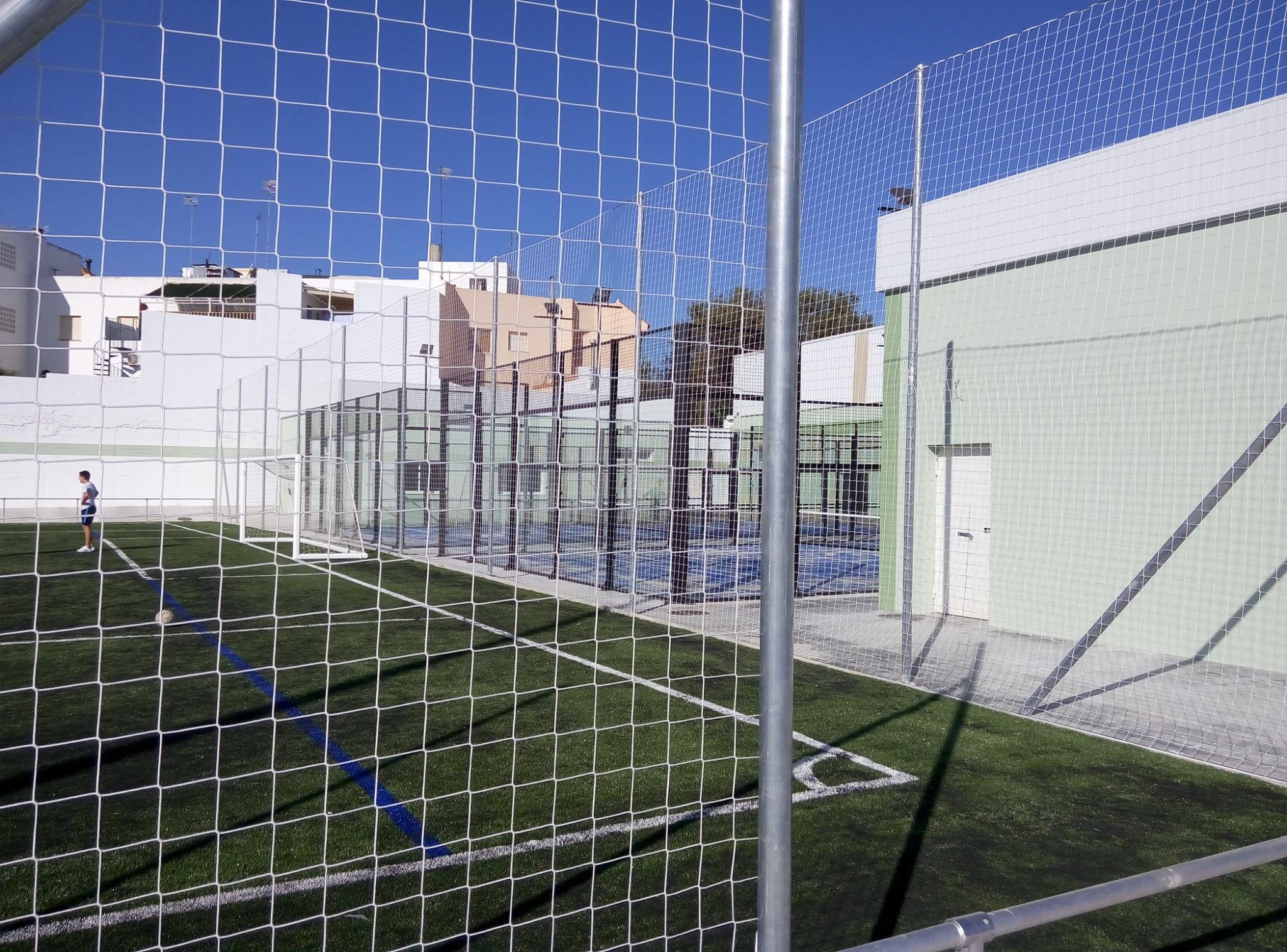 poste metalico galvanizado 7 mts para red proteccion sin botes