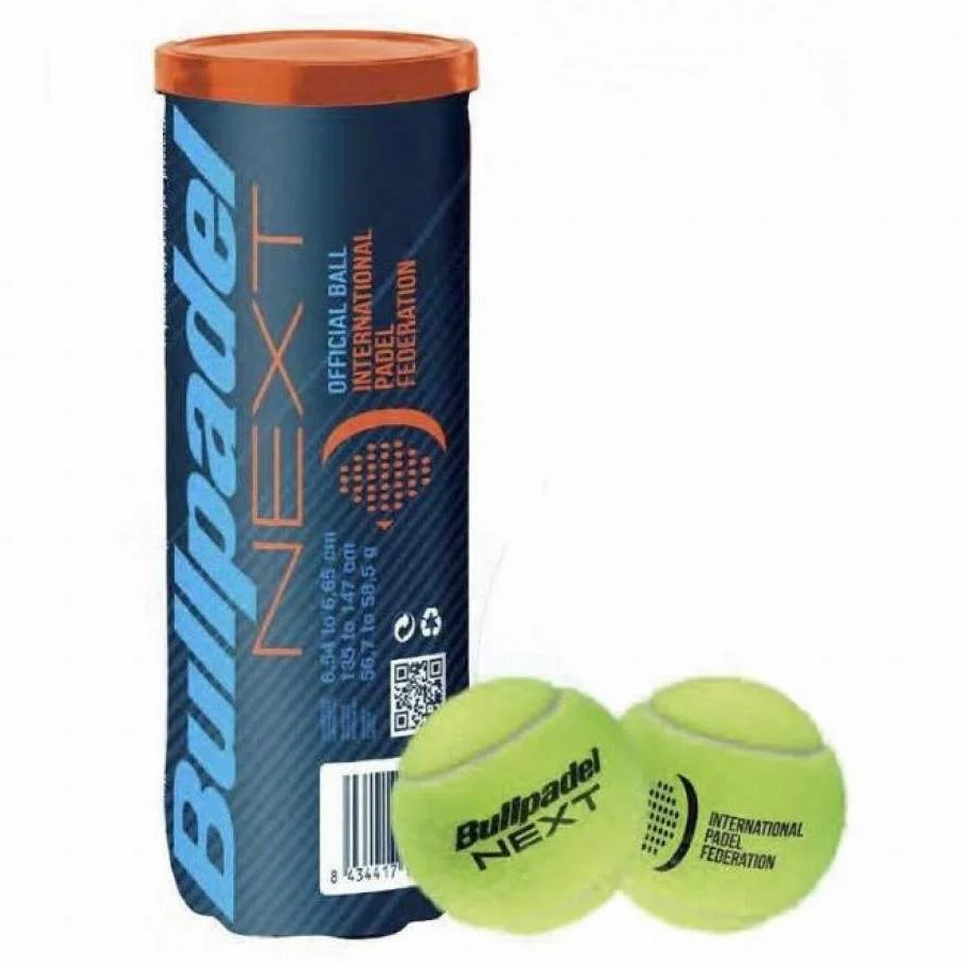 bote 3 pelotas de pádel bullpadel fip next 1