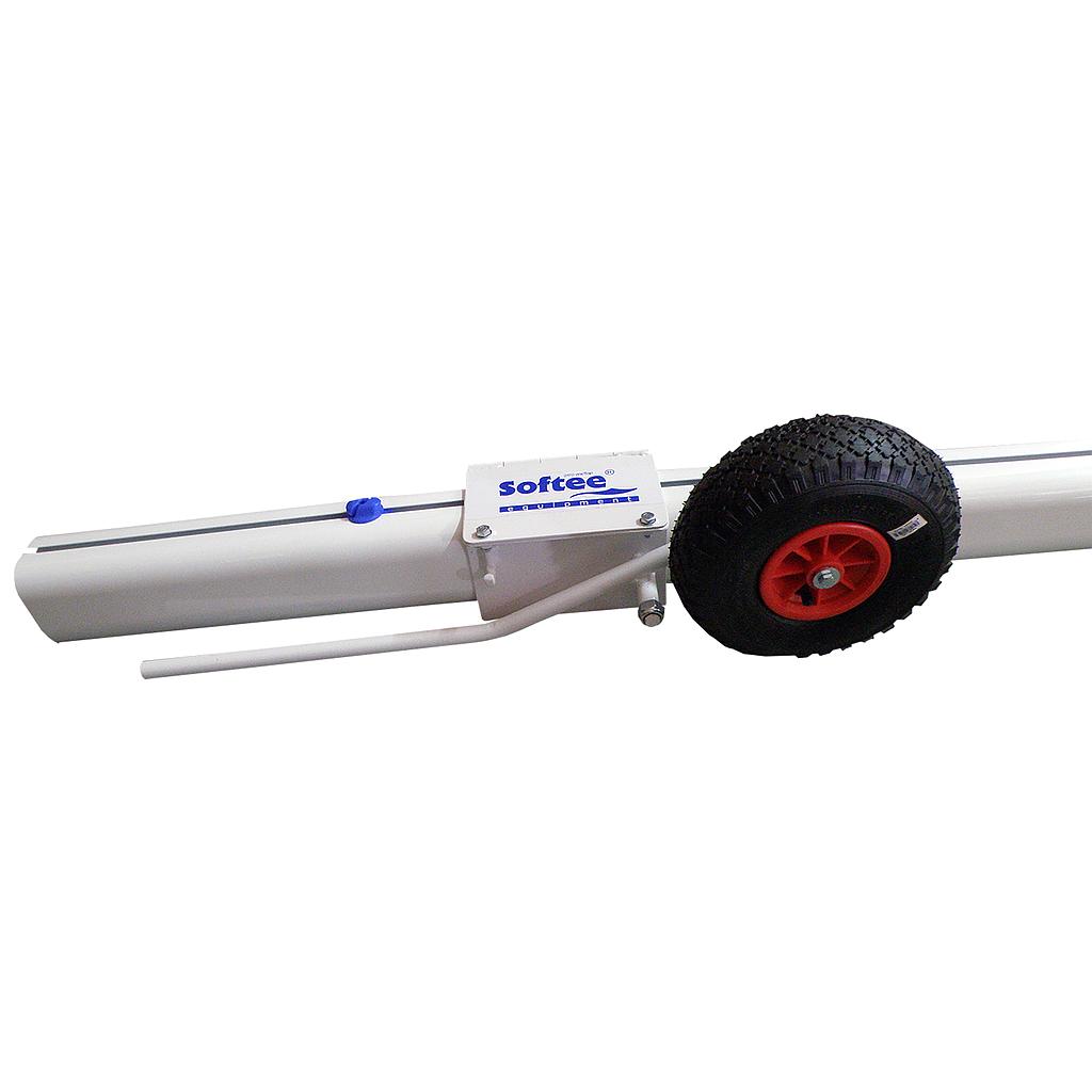 juego de 2 ruedas para porterias de aluminio trasladable futbol seccion 120×100 mm
