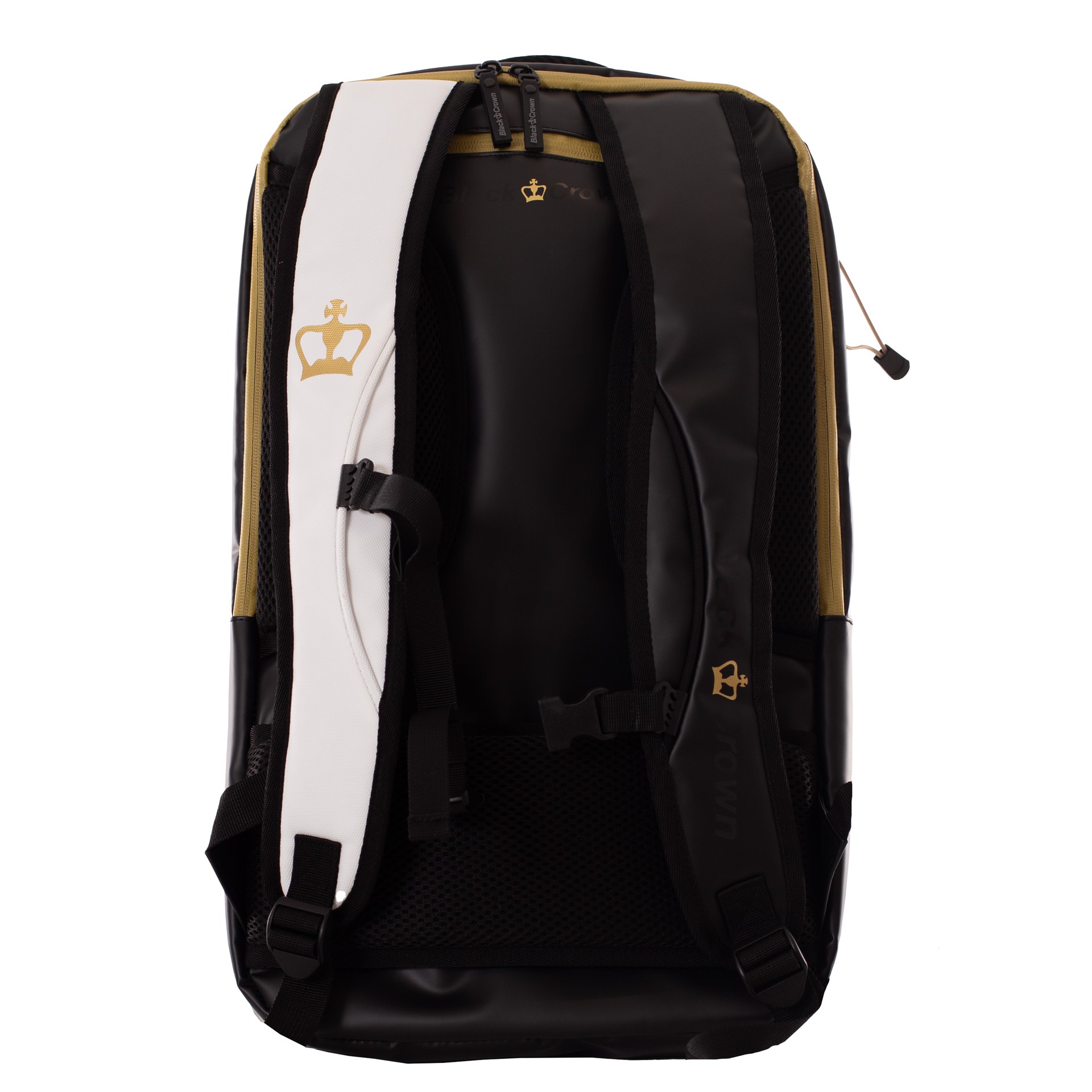 mochila black crown raptor v2 blanco dorado 1