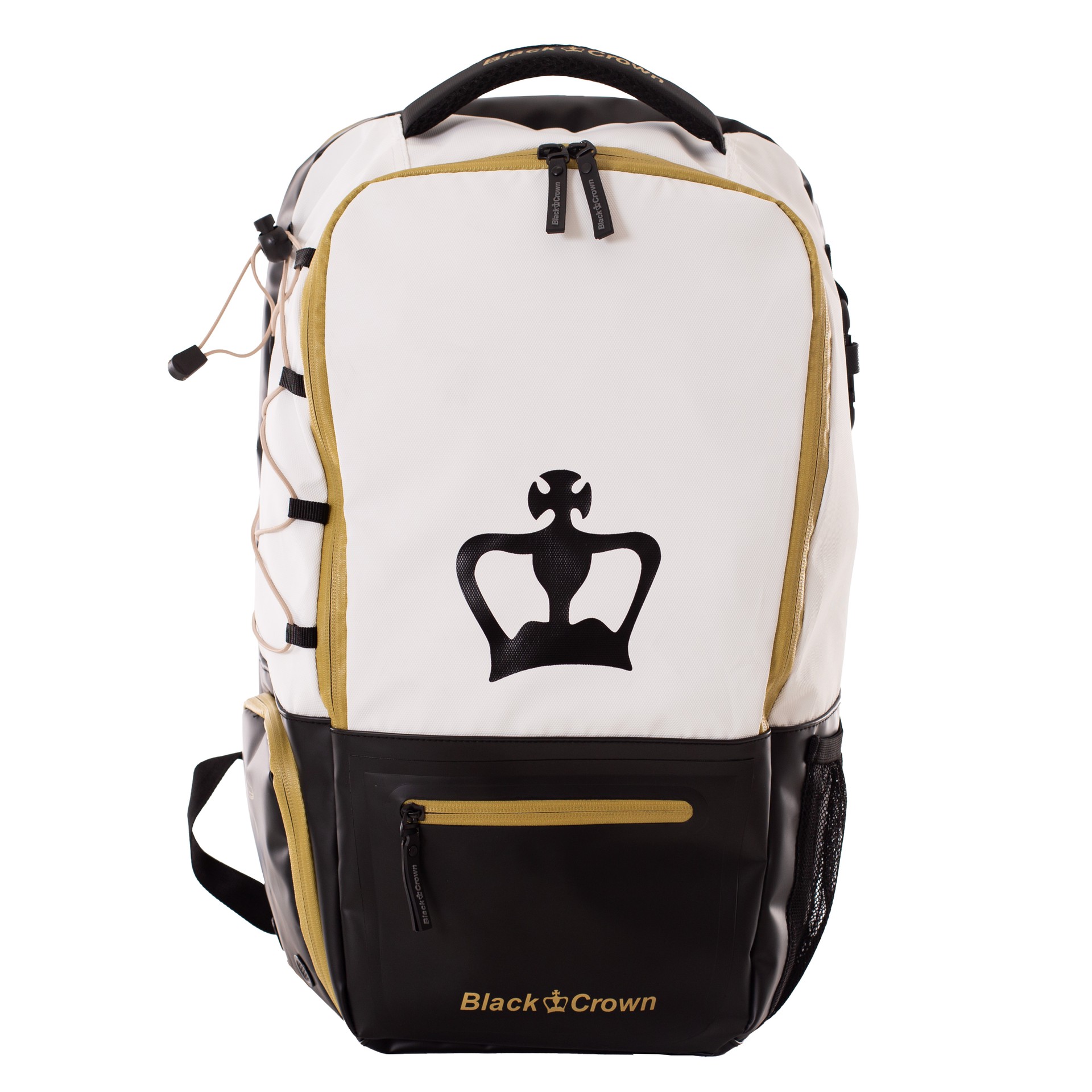 mochila black crown raptor v2 blanco dorado 2