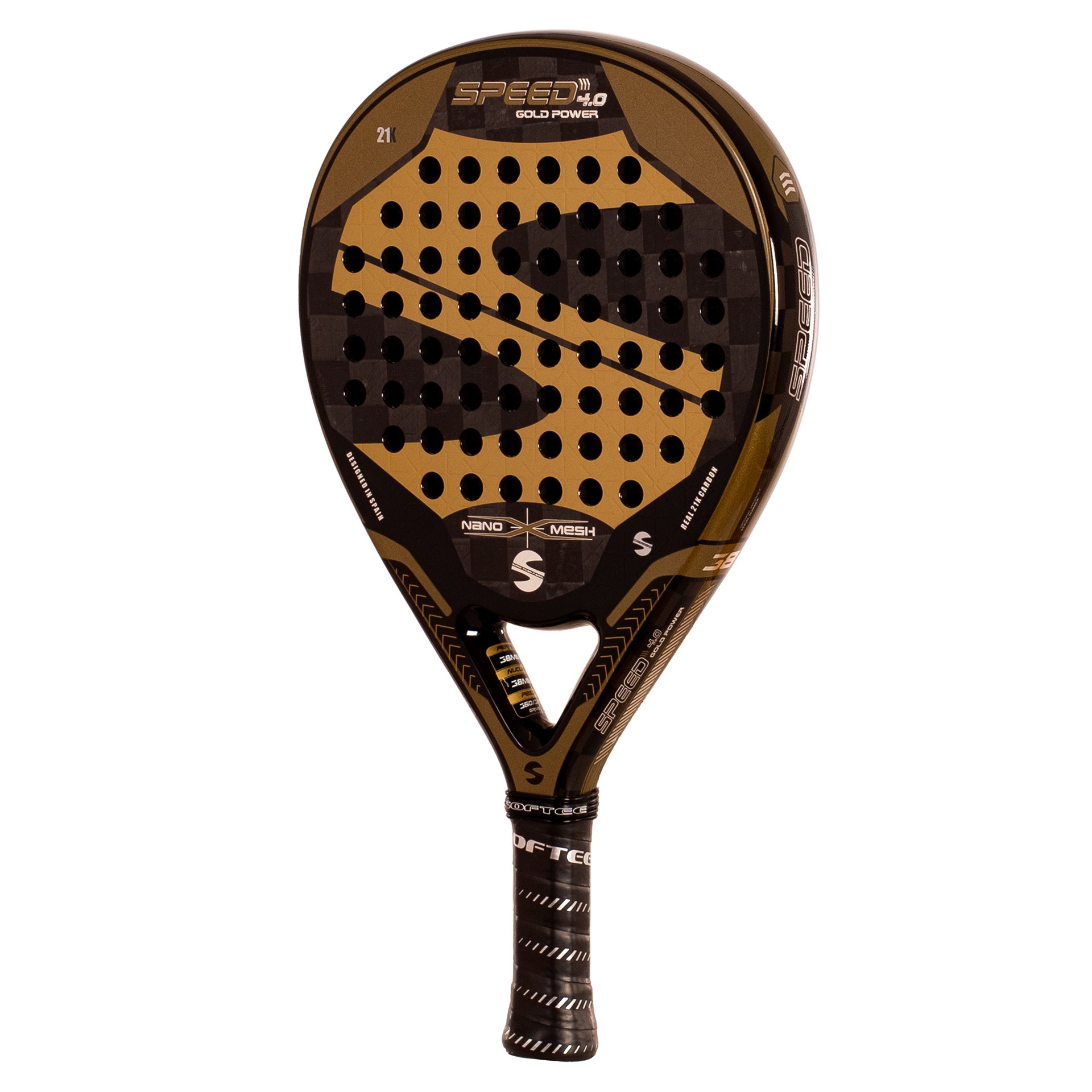 pala pádel softee speed gold power 4.0 nano mesh 3