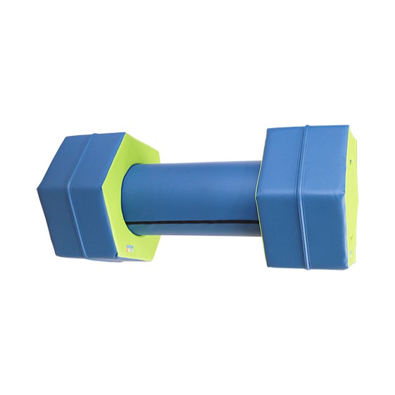 set figura tuerca tornillo (2 tuercas y cilindro) azul verde