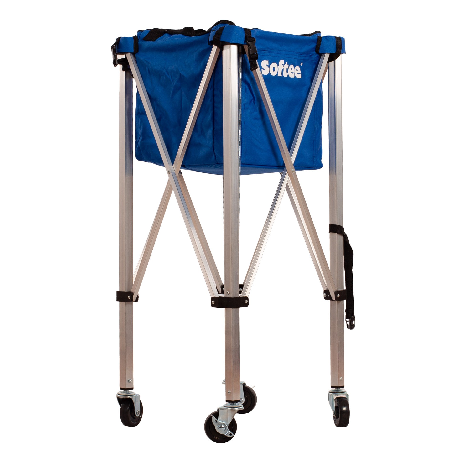 carro portapelotas de tenis/padel/pickleball softee recovery azul gris