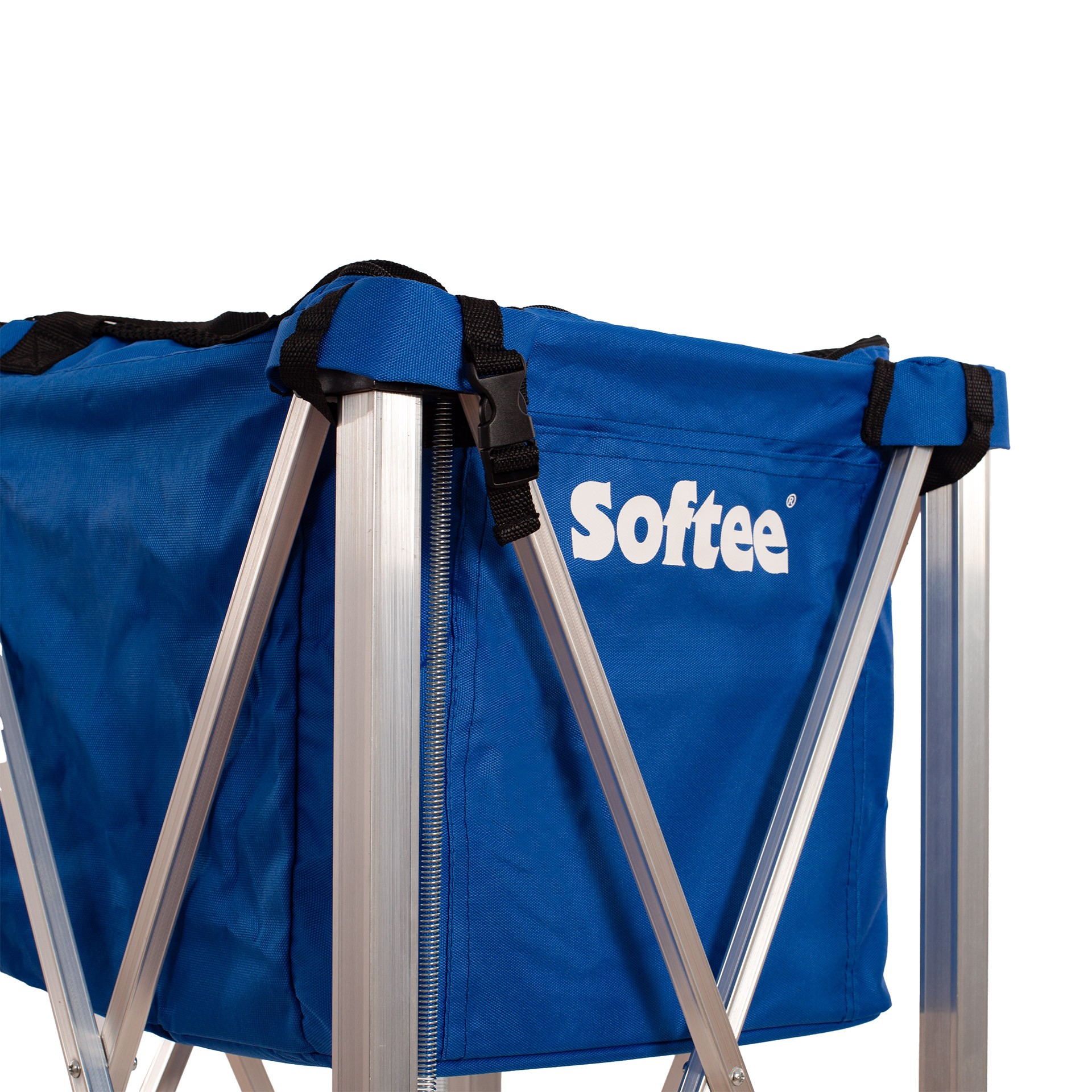 carro portapelotas de tenis/padel/pickleball softee recovery azul gris 5